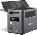 AFERIY Solar Generator with 400W Bifacial Solar Panel, 1024Wh LiFePO4 Solar Generator Kit, <10ms UPS Backup,1800W AC Output, Turbo Solar Input, Recharge in 1.2H for Home, RV, Off-Grid