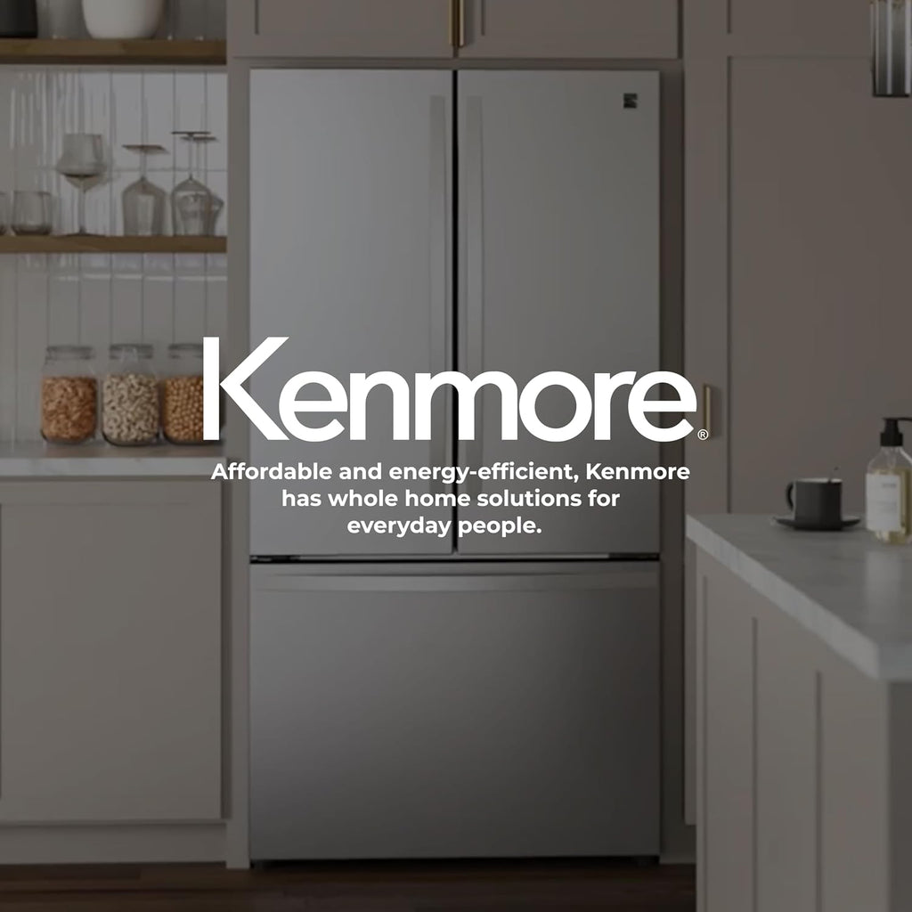Kenmore 4675525 30' French Door Refrigerator with Freezer - Accela Chill, Ice Maker, Adjustable Glass Shelves, ENERGY STAR Certified, 17.5 cu. ft. Capacity - Fingerprint Resistant Stainless Steel