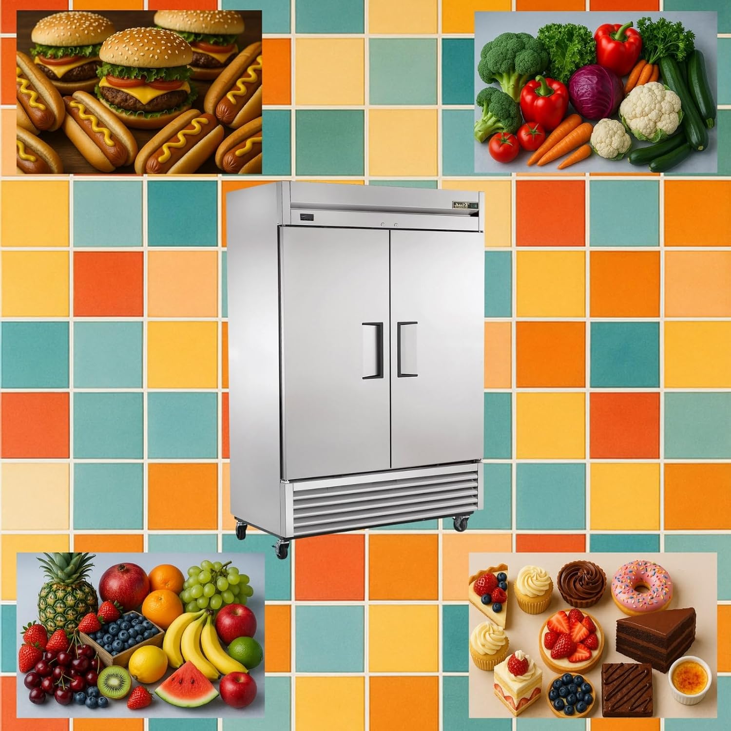 True T-49-HC Reach-in Solid Swing Door Refrigerator with Hydrocarbon Refrigerant, Holds 33 Degree F to 38 Degree F, 78.625' Height, 29.875' Width, 54.125' Length
