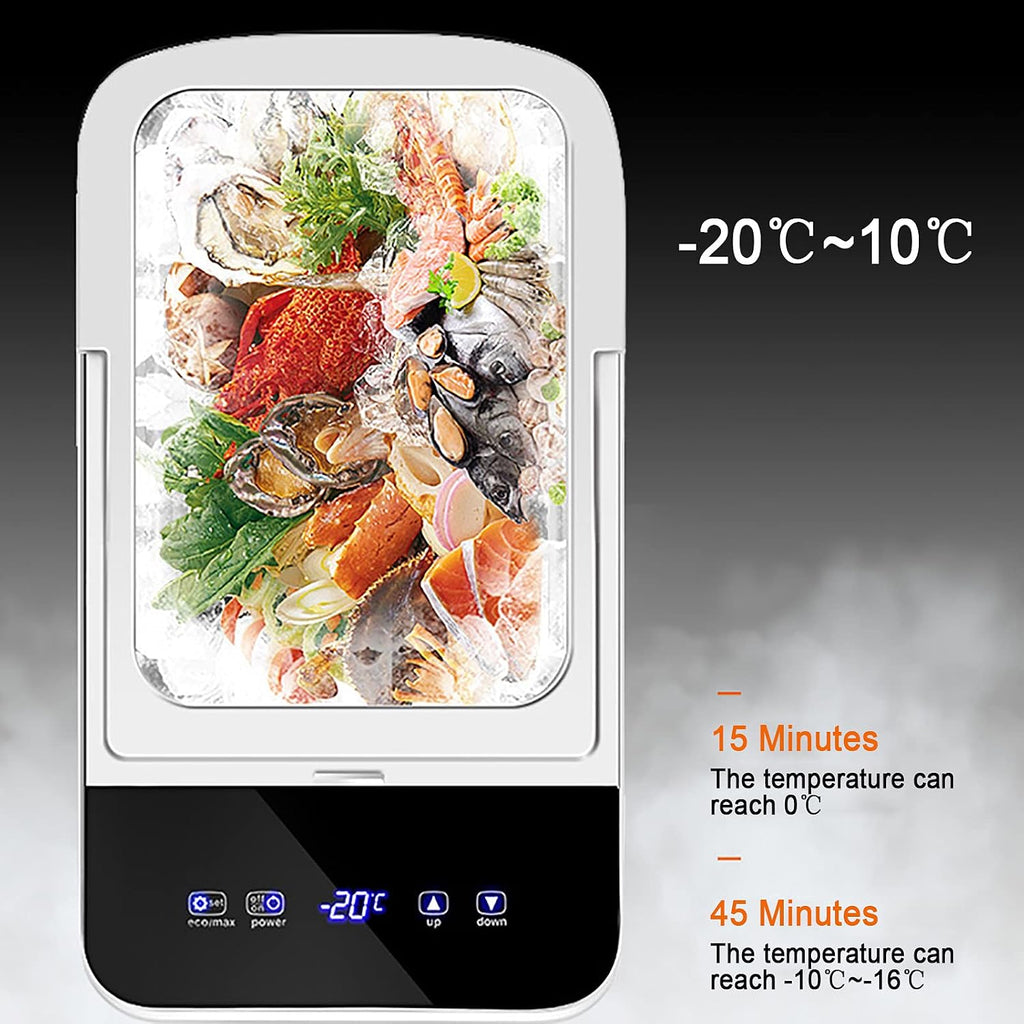 Portable Refrigerator for Car 18L Mini Fridge Freezer Car Refrigerator, Electric Cooler Box for Driving Travel Outdoor Picnic