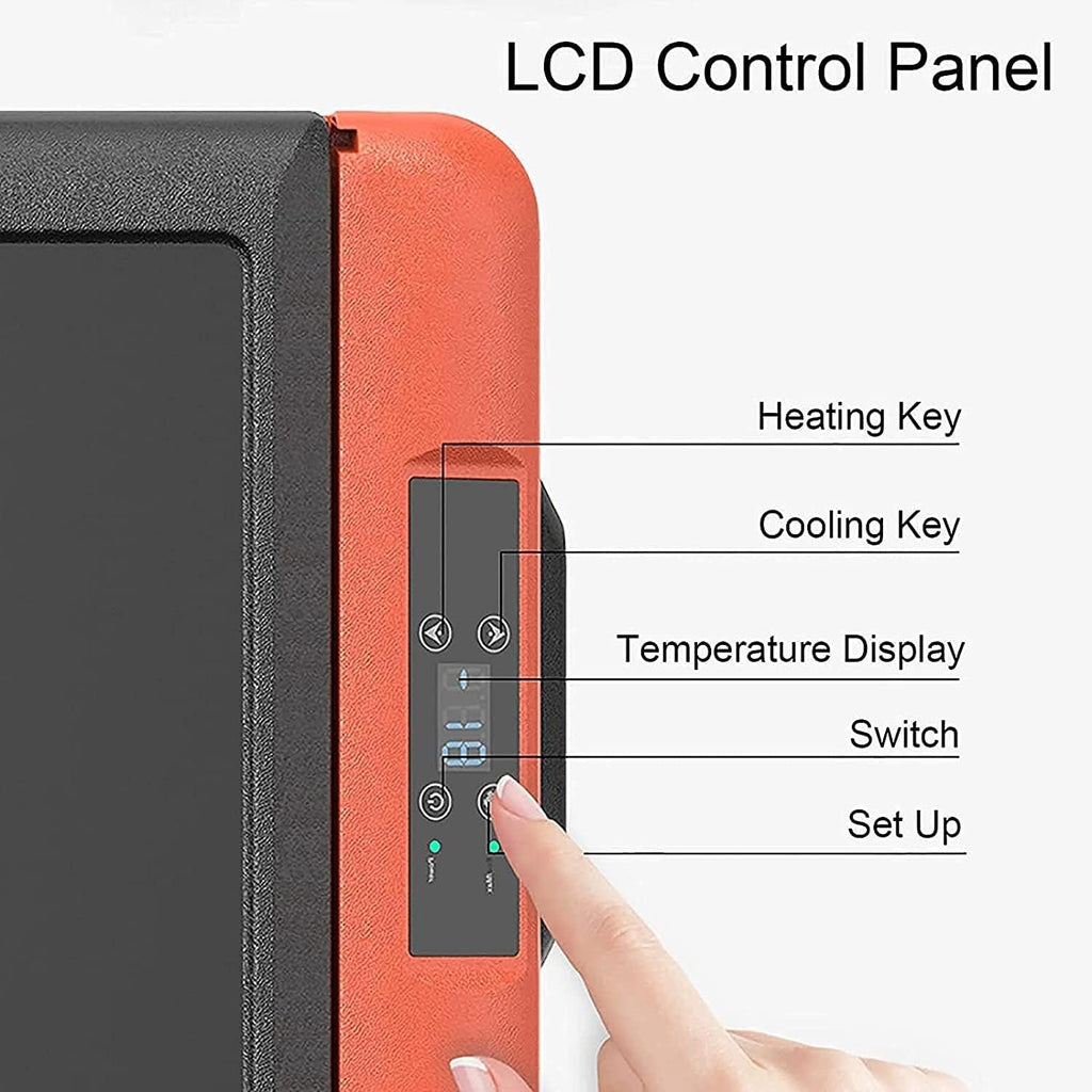Car Fridge Electric Cool Box Portable Compressor Freezer Mini Fridge Great for Bedroom/Office/Car/Dorm (Black) (Size : 30L)