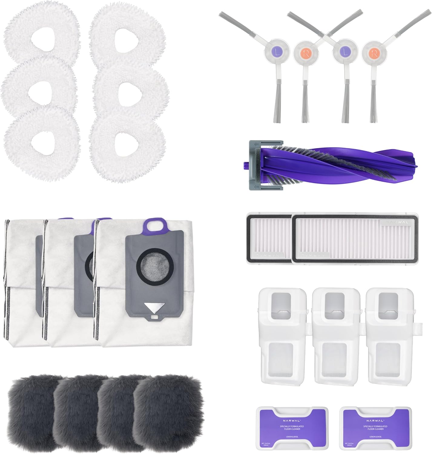 NARWAL Freo Z Ultra Robot Vacuum and Mop Accessories Pack (Model Freo Z Ultra Freo Z10 Ultra)