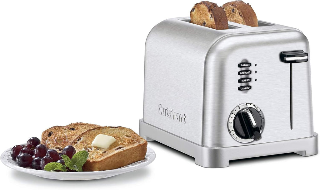 Cuisinart SCO-60 Deluxe Stainless Steel Can Opener & Metal Classic 2-Slice toaster, Brushed Stainless