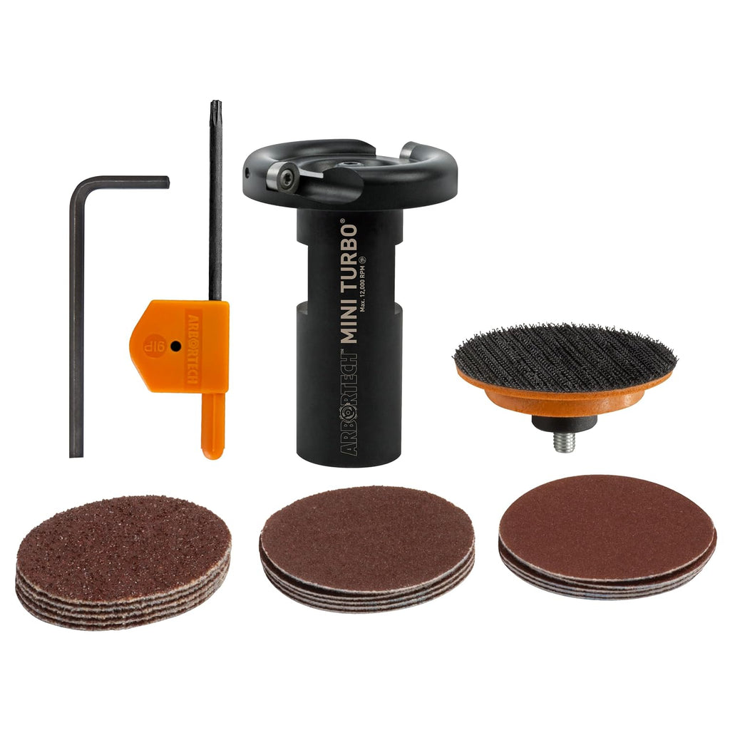 ARBORTECH Mini Turbo Kit | Ø 50 mm Tungsten Freehand Power Carving Attachment for Angle Grinder | MIN.FG.510.20