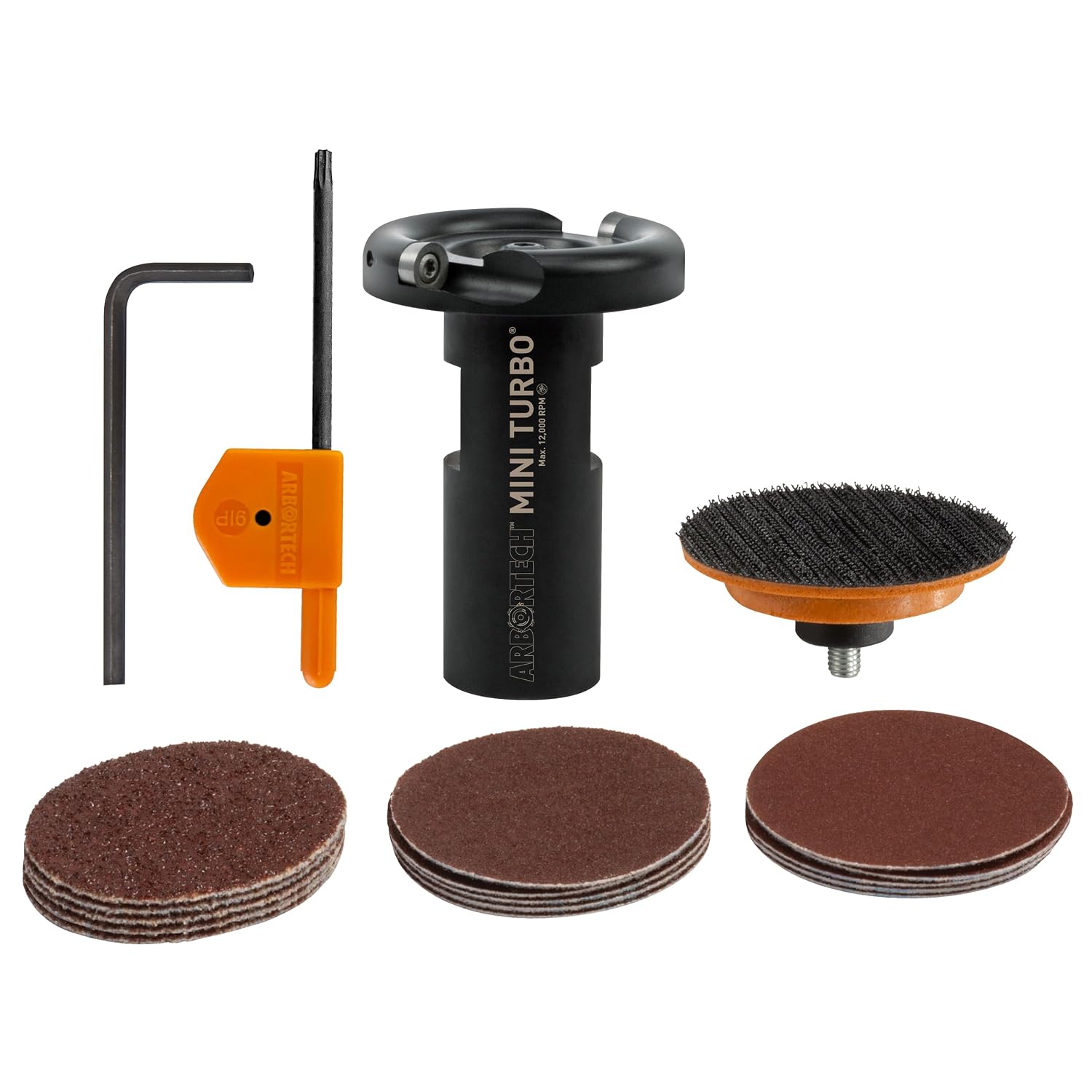 ARBORTECH Mini Turbo Kit | Ø 50 mm Tungsten Freehand Power Carving Attachment for Angle Grinder | MIN.FG.510.20