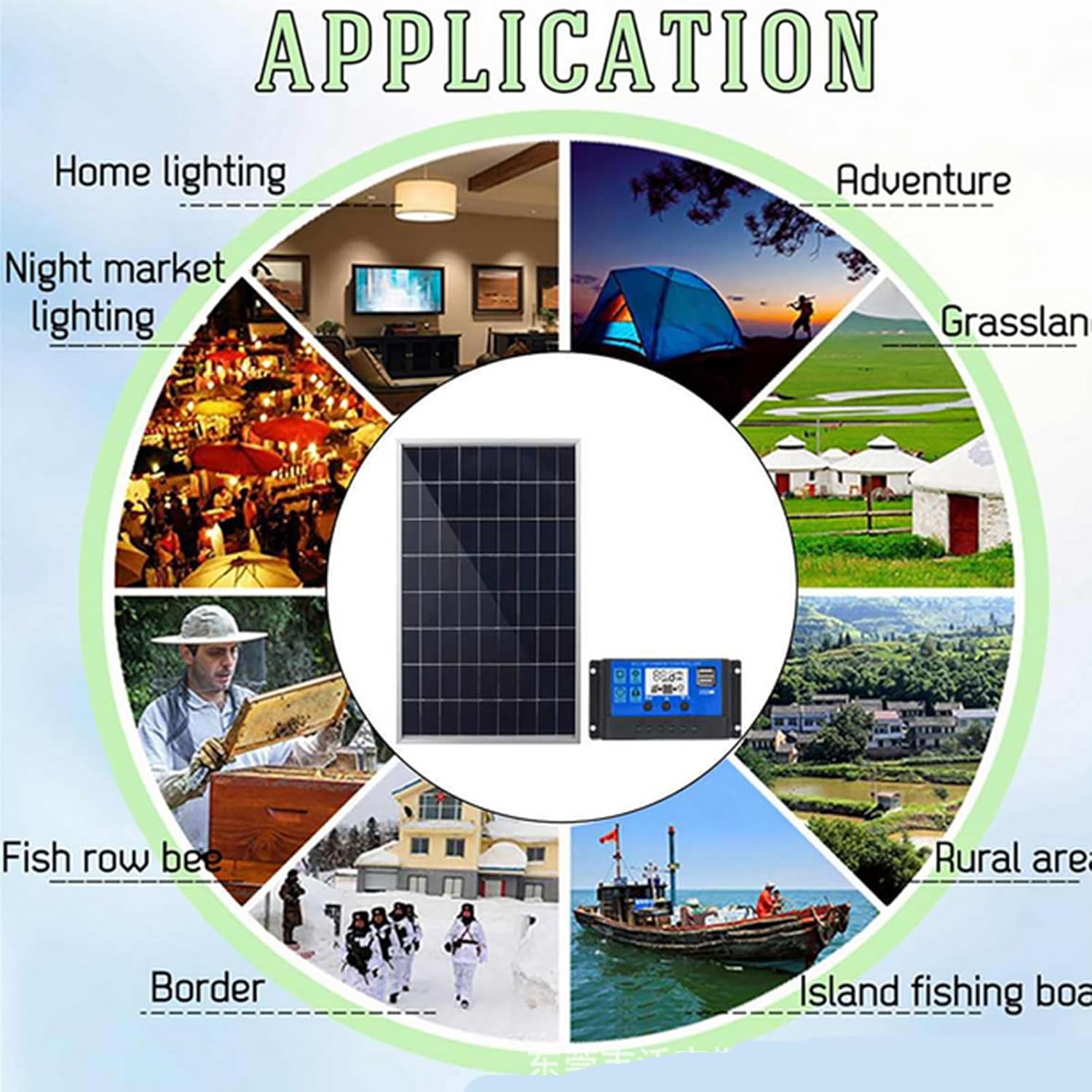 Solar Panel Outdoor 600W 5V Portable Solar Charger Pane Climbing Fast Charger Polysilicon Travel DIY Solar Charger Generator