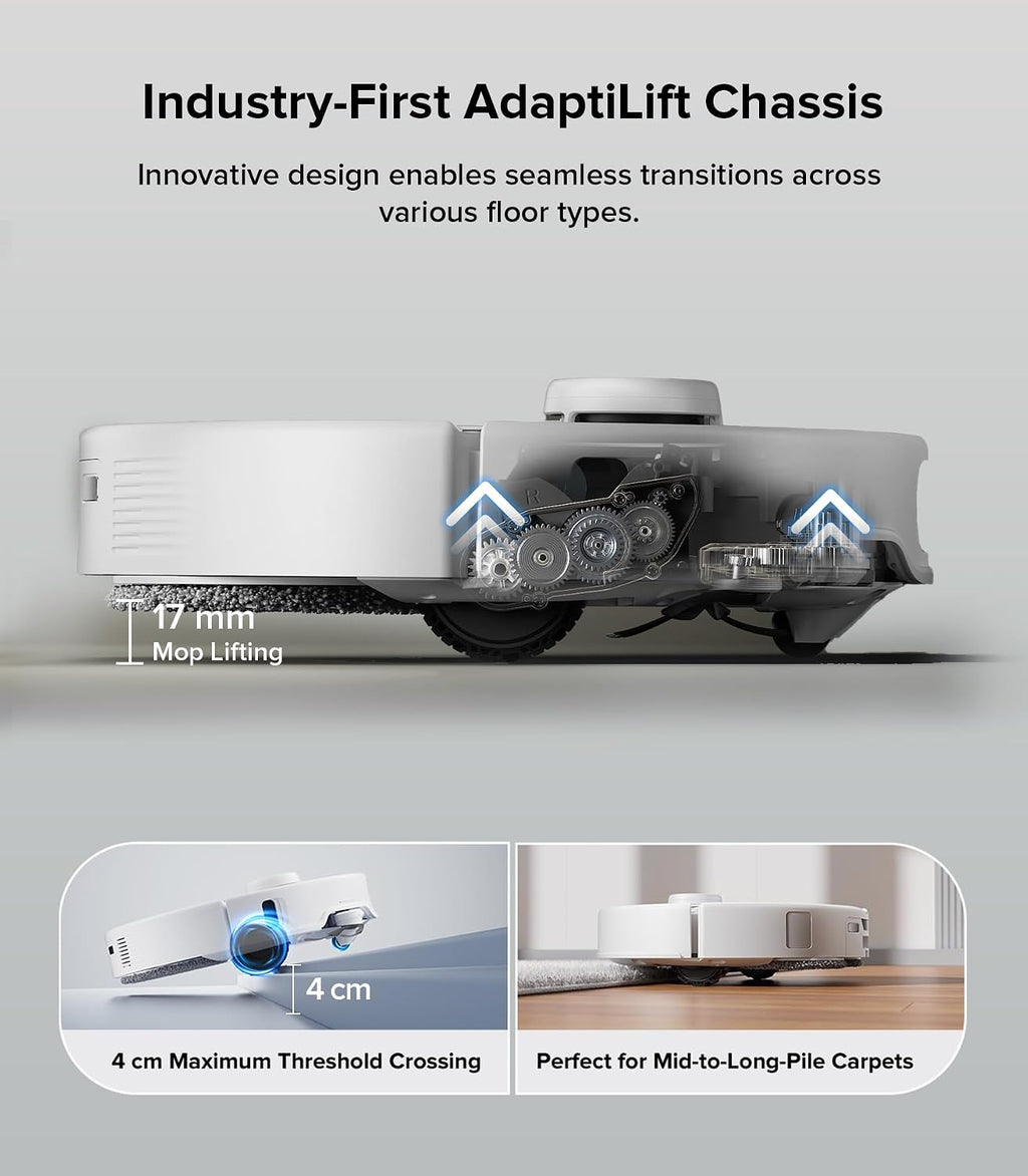 roborock Qrevo Edge Robot Vacuum and Mop with Threshold Strip