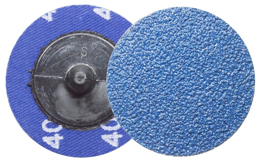 Benchmark Abrasives 2 Inch Sanding Discs Quick Change Zirconia, Male R Type Backing Drill & Die Grinder Sanding Disc for Deburring Polishing Rust Remover for Metal Paint Stripper (1000 Pack), 24 Grit