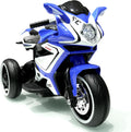 Ride on Motorcycle, Rechargeable Ride on Toys, Tamco Motorcycle for Kids 3 to 4 Years Boys Girls with Foot Pedal Starter, Music/Lights/Lighting Wheels (Blue)