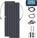 Solar Panel Portable Solar Panel 2X100W Monocrystalline Solar Charger Solar Panel for Smartphone PowerCamera Outdoor Camping Travel and