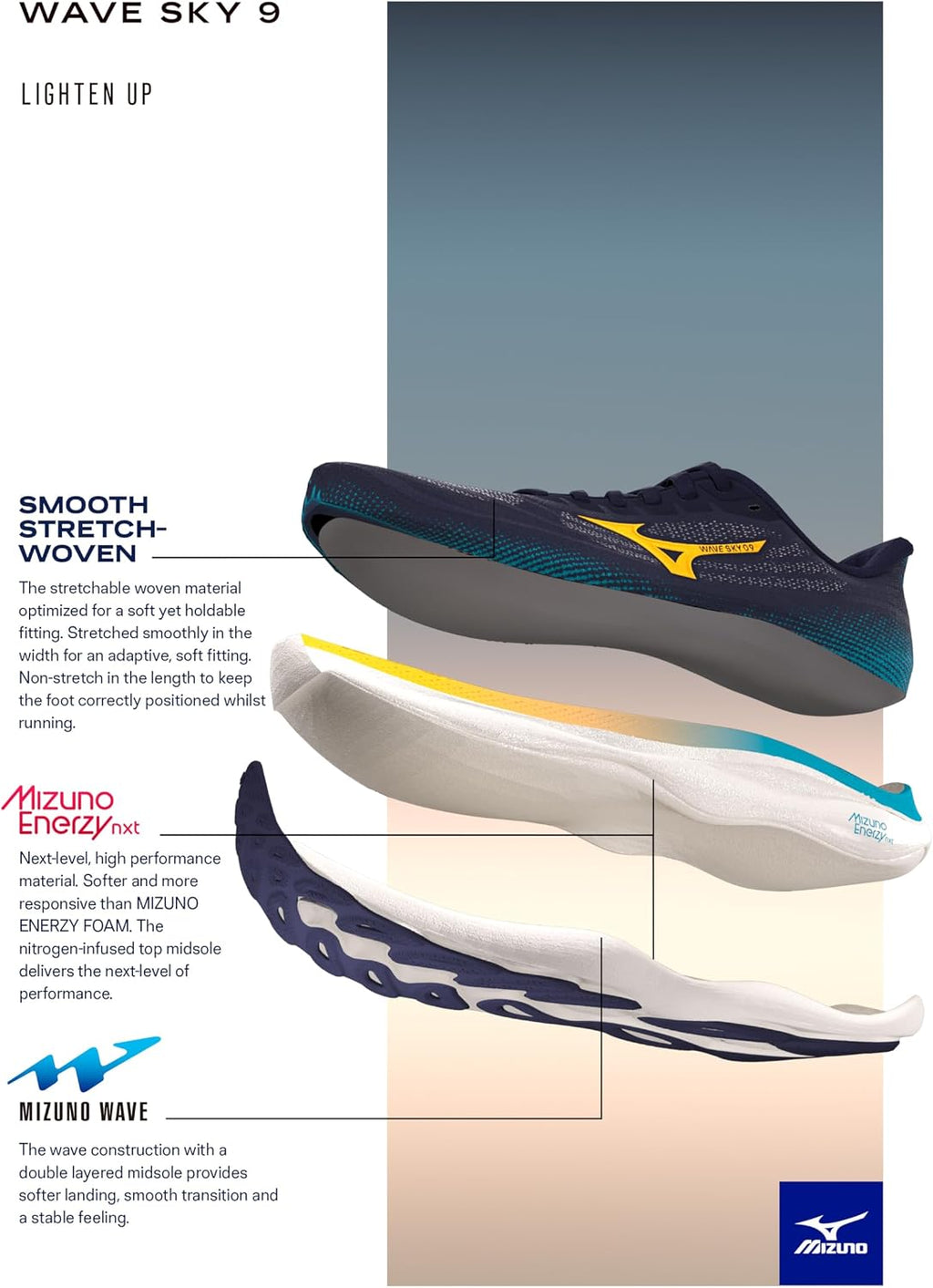 Mizuno Men's Wave Sky 9 Men's