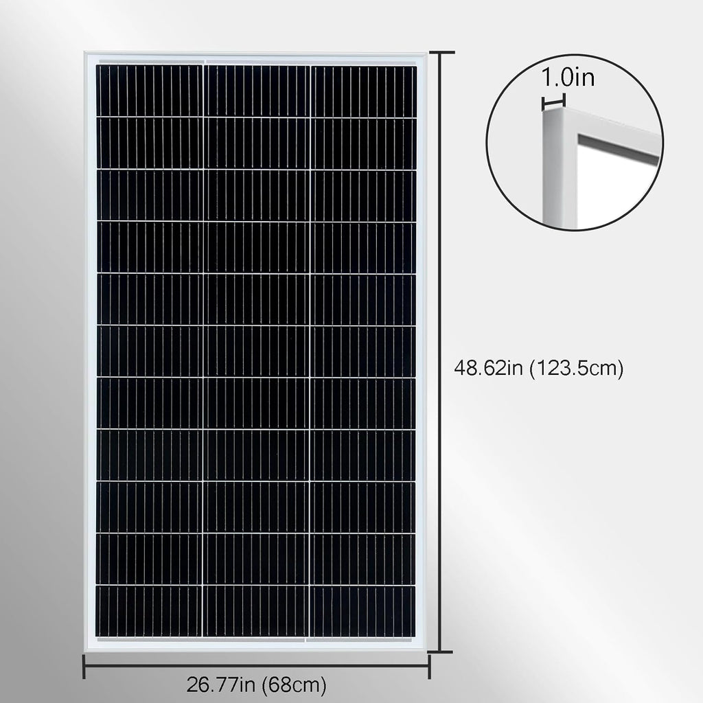 Solar Panel 300 Watt High Efficiency Monocrystalline PV Modules for 12V/24V System RV Marine Van Boat Light and Other Off-Grid Applications