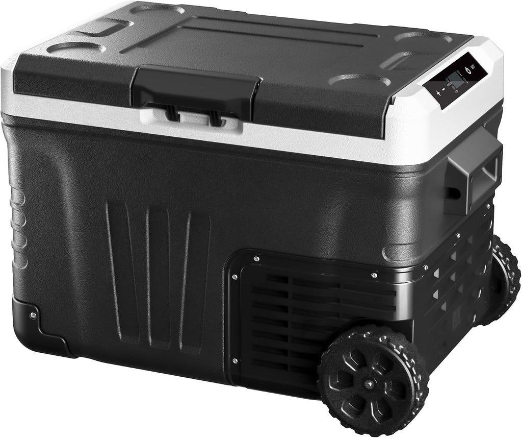 EKOJUCE 12 Volt Refrigerator Portable Fridge - 35L Electric Cooler Big Zone, 12V Fridge -4℉-68℉ for Camping, Boating, Truck, RV, Outdoor, Home