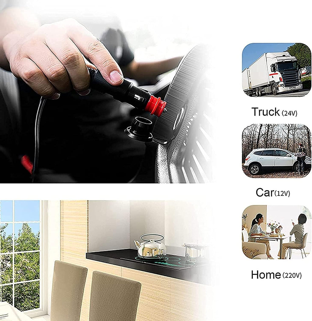 Car Fridge Electric Cool Box Portable Compressor Freezer Mini Fridge Great for Bedroom/Office/Car/Dorm (Black) (Size : 30L)