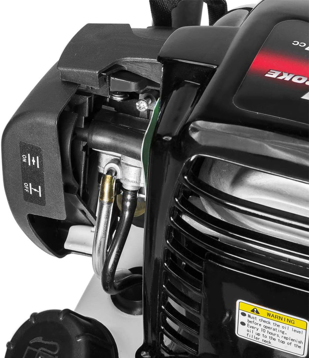 XtremepowerUS 38cc Gas-Powered T Post Driver Fence Post Driver Gasoline Piling 4-Stroke EPA Certificated w/Rolling Case