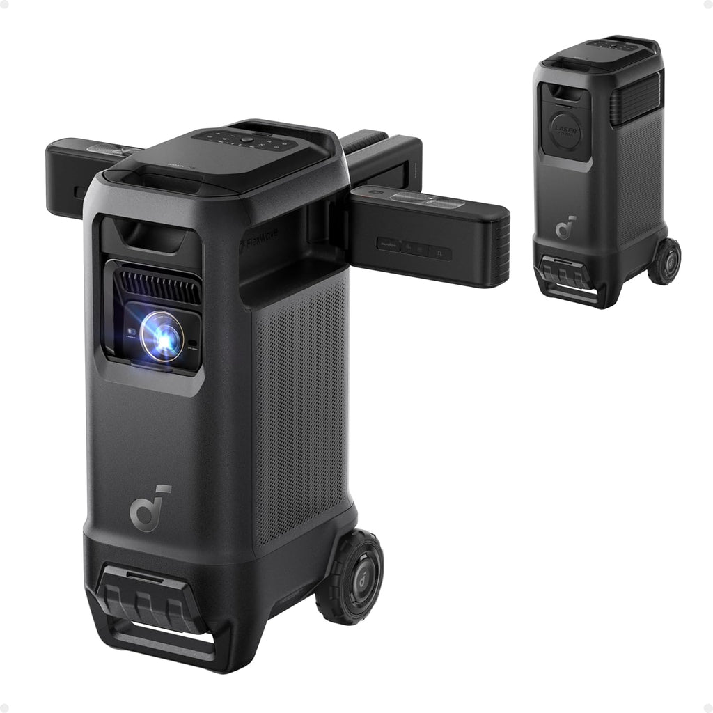 soundcore Nebula X1 Pro Triple Laser 4K Home & Outdoor Cinema Projector, 3500 ANSI Lumens Mobile Theater, 7.1.4 Spatial Sound, Official Dolby Atmos, Optical Zoom, 56000:1 Contrast, Intelligent Setup