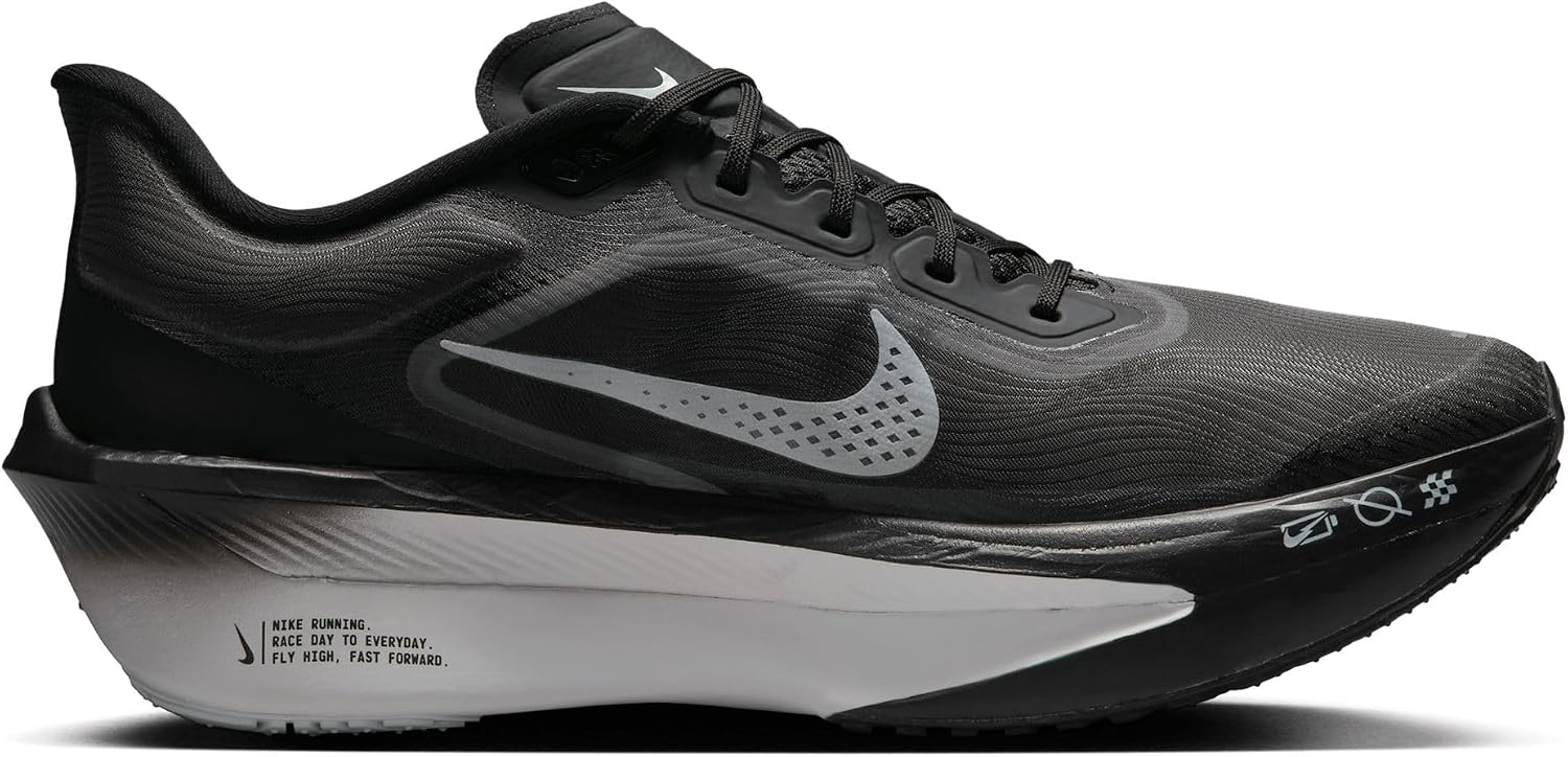 Nike Zoom Fly 6 Men's Road Racing Shoes (FN8454-001, Black/Light Smoke Grey/White) Size 12