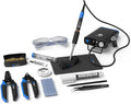 iFixit FixHub Soldering Toolkit - Complete Set, Portable Quick Heat-Up, Wire Strippers, Flush Cutters, Lead-Free Solder, Splint, Work Mat