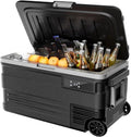 75L Portable Car Refrigerator Compressor Fridge Freezer Cooler Ice Box Keep Cool For Camping Fishing Trip Truck Boating