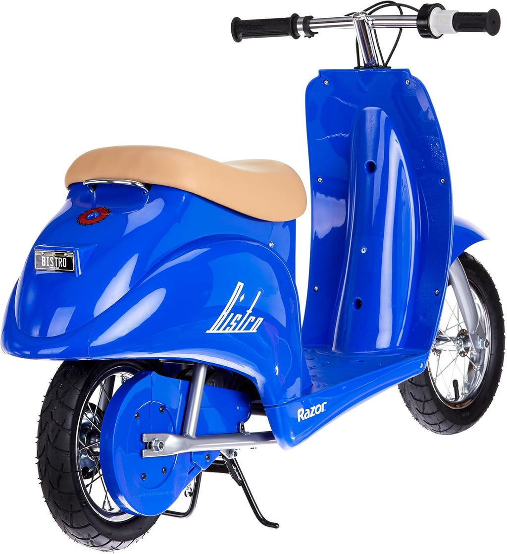Razor Pocket Mod Electric Scooter Ride-On for Kids Ages 8+, 170 lb Max Weight – 250W Motor, Up to 15 Mph, 40-Min Run Time on High Speed, Twist-Grip Throttle, 12' Pneumatic Tires, Under Seat Storage