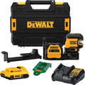 DEWALT 20V/12V MAX Laser Level Kit, Cross Line Laser and 2 Spot Laser, Green (DCLE34220G)
