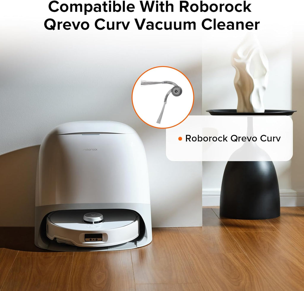 roborock Q10 S5+ Robot Vacuum and Mop Black with Zero-Tangling Side Brushes Replacement Bundle