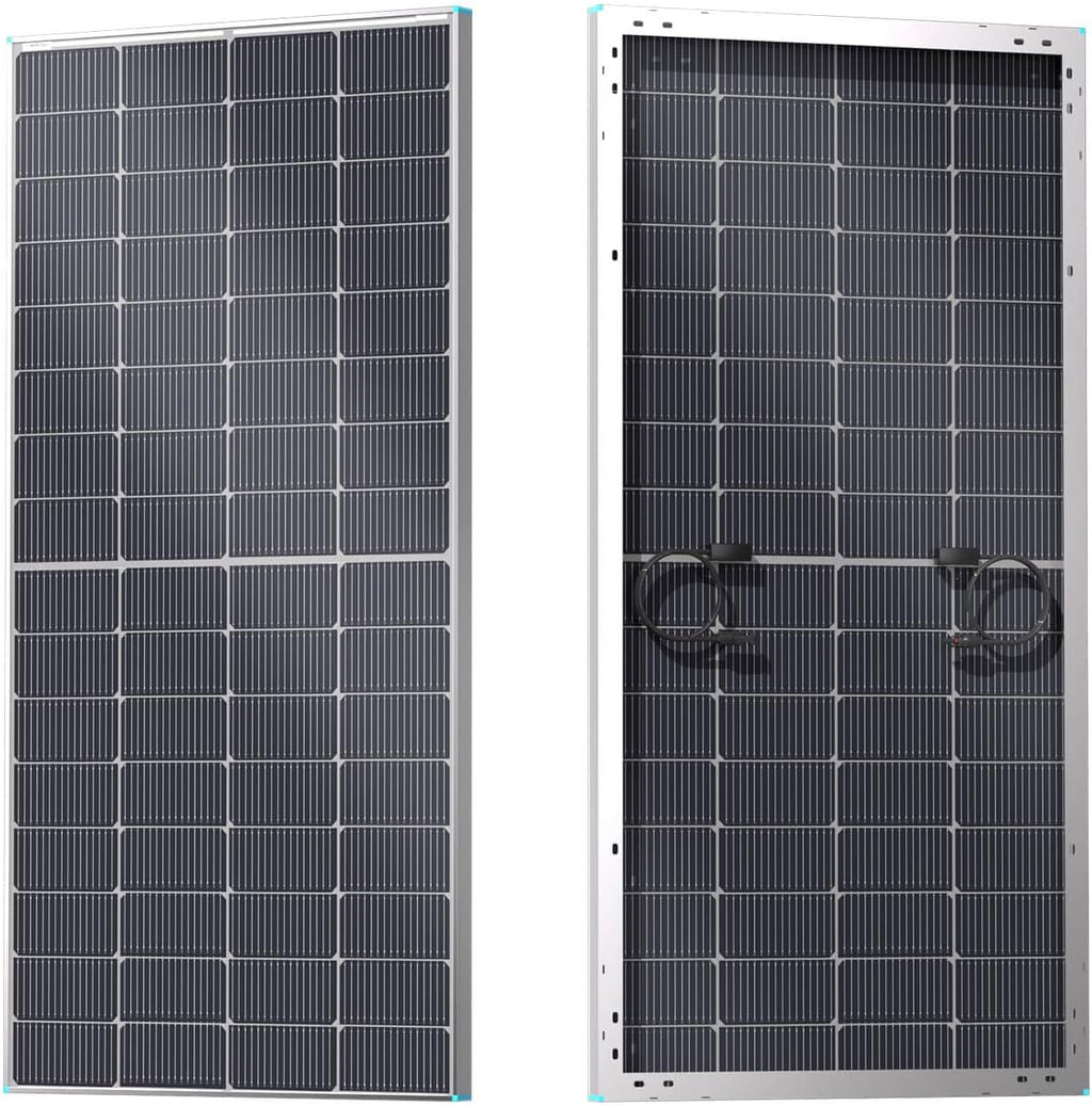 Renogy 250 Watt Solar Panel N-Type 16BB, 250W Bifacial Solar Panel 12V 25% High-Efficiency, N-Type Solar Cell Technology for RV Marine Home Roof Camp RV Boat