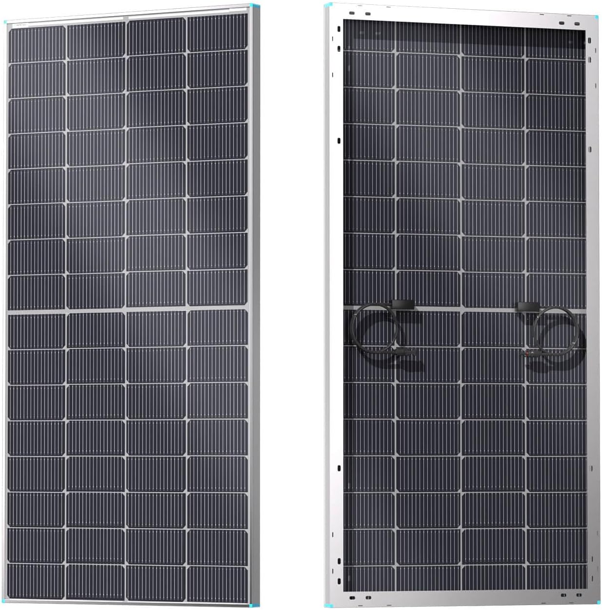 Renogy 250 Watt Solar Panel N-Type 16BB, 250W Bifacial Solar Panel 12V 25% High-Efficiency, N-Type Solar Cell Technology for RV Marine Home Roof Camp RV Boat