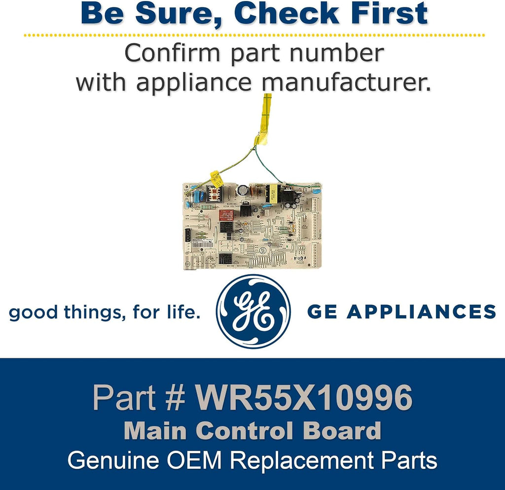 GE WR55X10996 Genuine OEM Main Control Board Assembly for GE Refrigerators