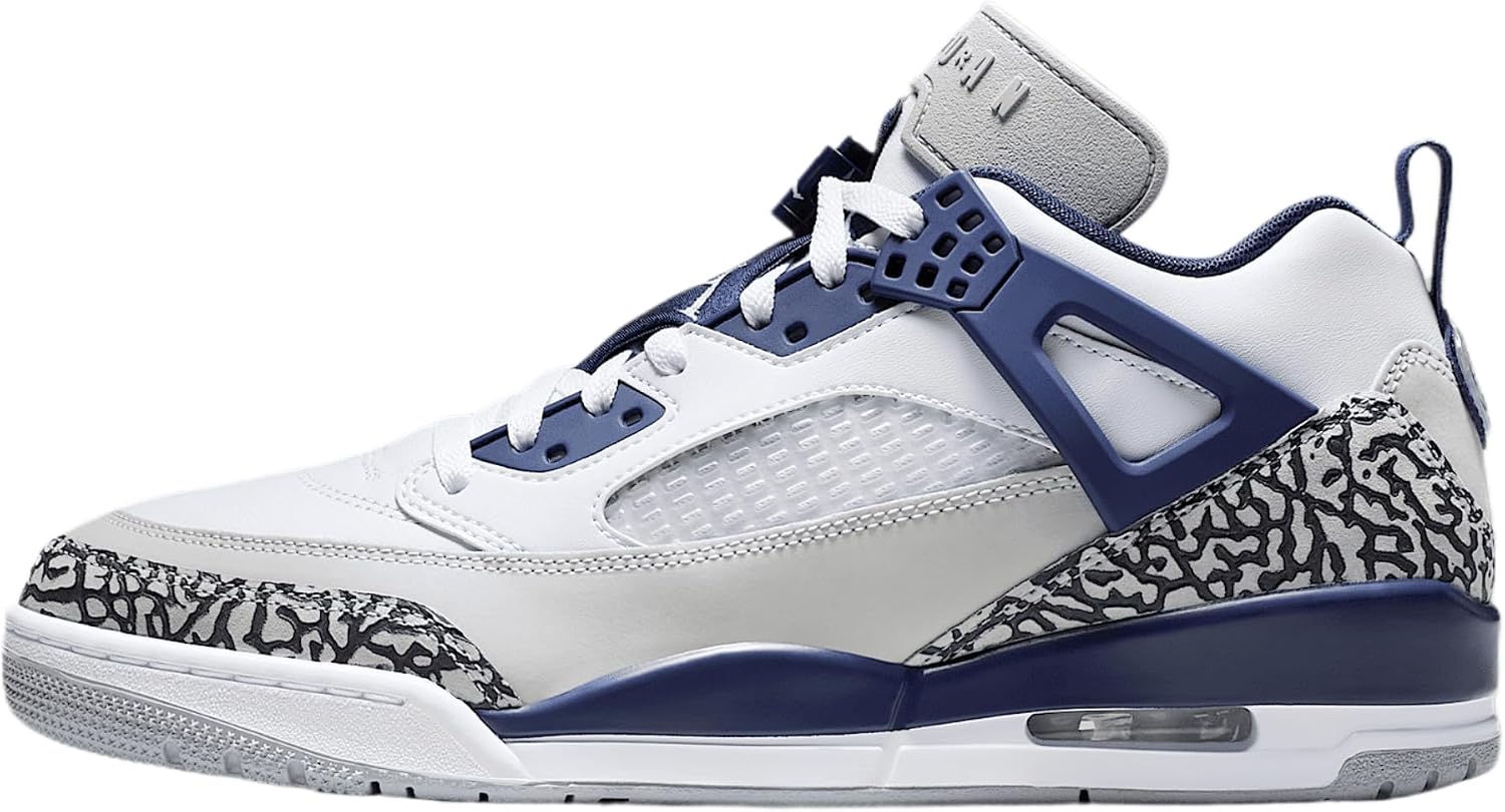 Jordan Spizike Low Men's Shoes (FQ1759-140, White/Neutral Grey/Anthracite/Midnight Navy) Size 8