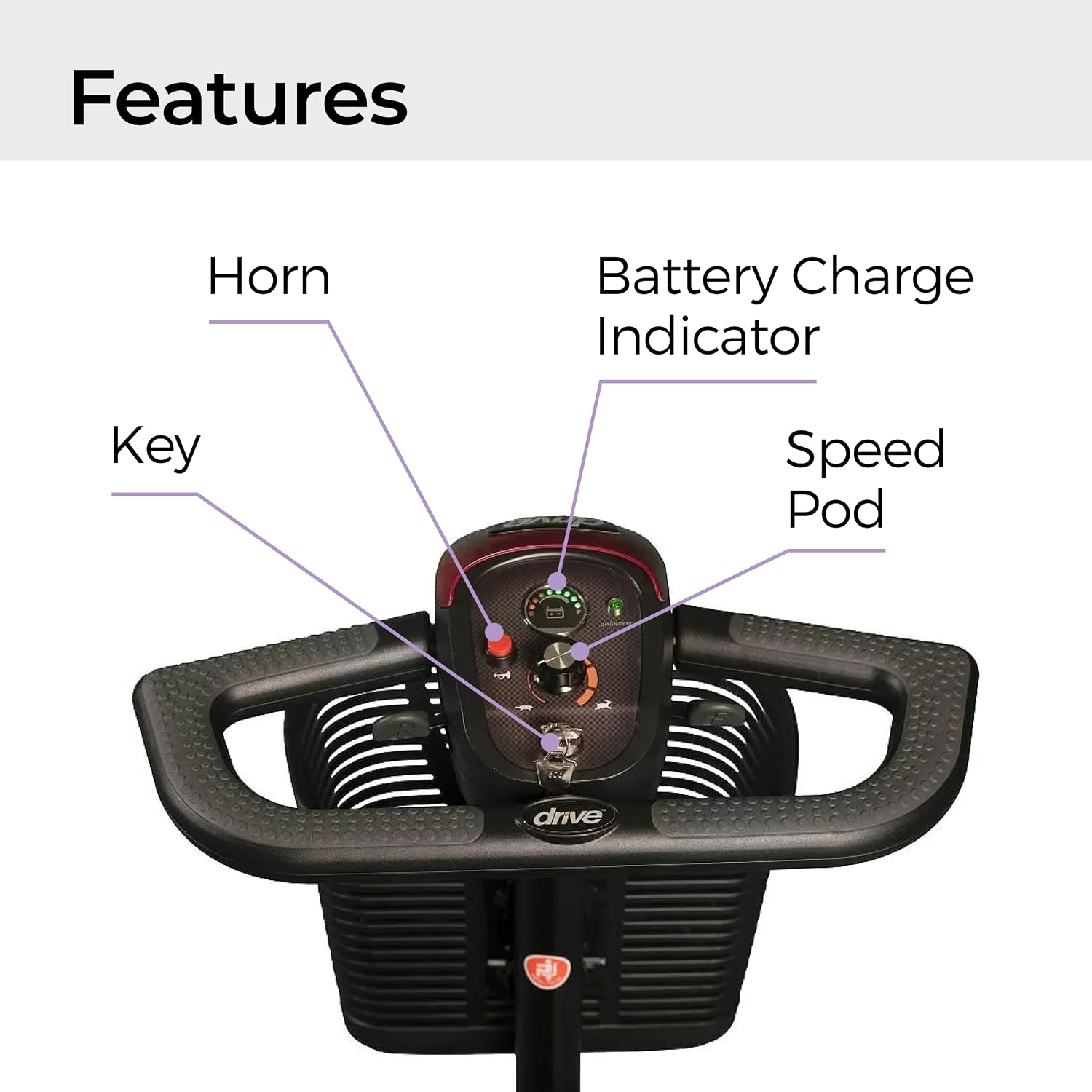 Drive Medical Spitfire Pro SE 4 Wheel (Standard Batteries)