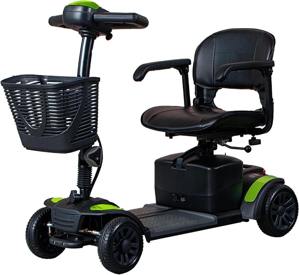 Drive Medical Spitfire Pro SE 4 Wheel Power Mobility Scooter with 15 Mile Extended Battery Range, 5 Interchangeable Color Panels, 300 Pound Weight Capacity