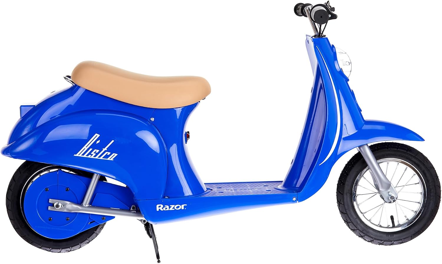 Razor Pocket Mod Electric Scooter Ride-On for Kids Ages 8+, 170 lb Max Weight – 250W Motor, Up to 15 Mph, 40-Min Run Time on High Speed, Twist-Grip Throttle, 12' Pneumatic Tires, Under Seat Storage