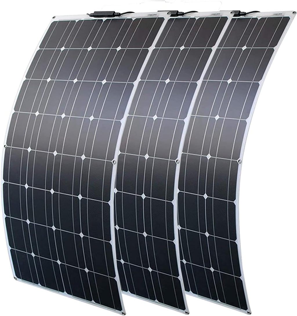 Solar Panel 16V 300W Flexible Solar Panels Solar Module Outdoor Solar Charger Portable Solar Panel Kit Solar Generator Monocrystalline Solar Panel for Motorhomes, Roofs, Boat, Pool,300w