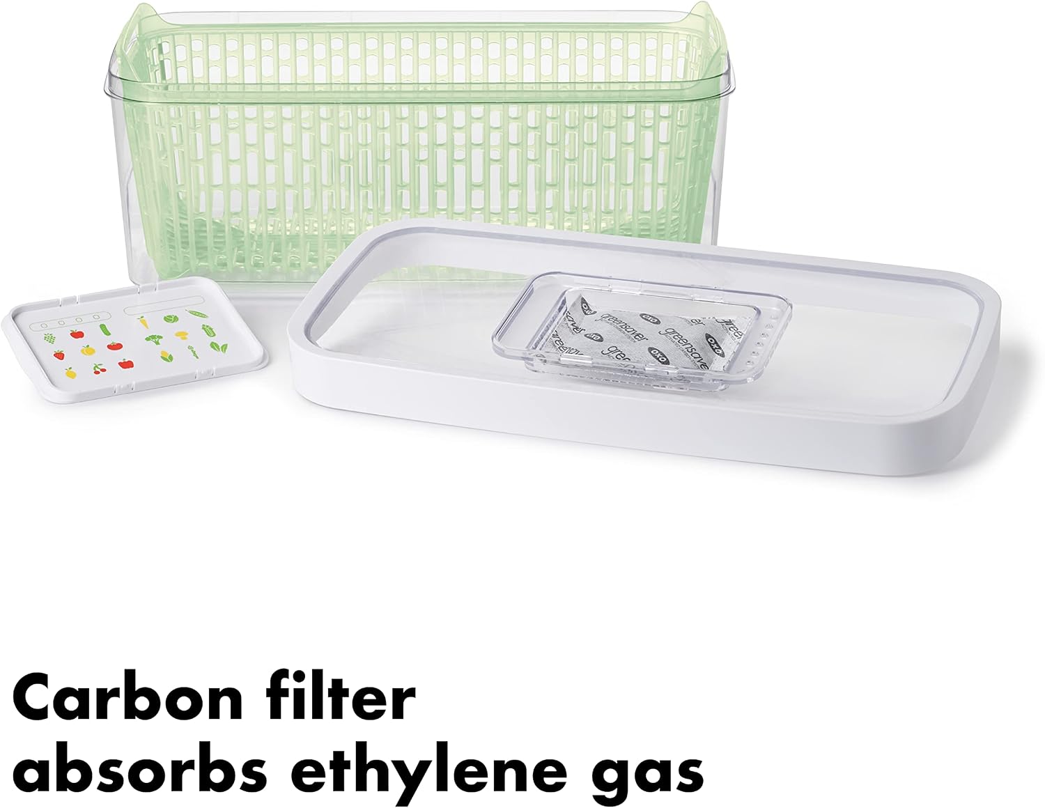 OXO Good Grips GreenSaver Produce Keeper - Large,White (Pack of 4)