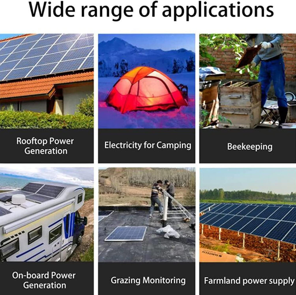 250W Solar Panel, with 30A Charge Controller Foldable Solar Panel Solar Generator, Emergency Power Supply for Outdoor Camping Travel Fishing,2 * 250W