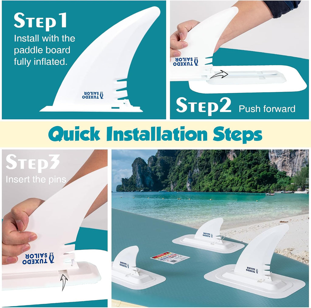 Tuxedo Sailor 10'6'×33'×6' Inflatable Stand Up Paddle Board with Premium SUP Accessories,Adults & Youth for All Skill Levels, Included with Board, Paddle, Pump, Fins, Backpack Green Paddleboard