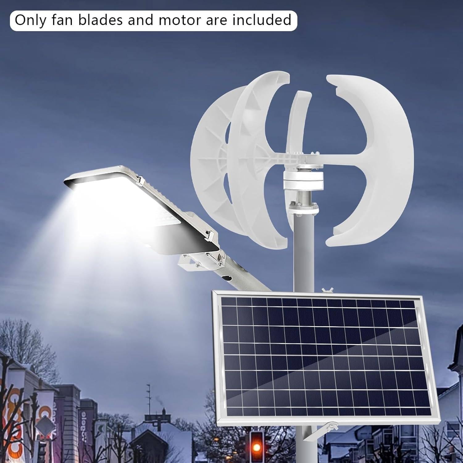 400W 600W 800W 1000W 1200W Wind Turbine Generator, 12V 24V Low Noise Windmill with Controller, Efficient Low Wind Speed Start for Home Energy Power