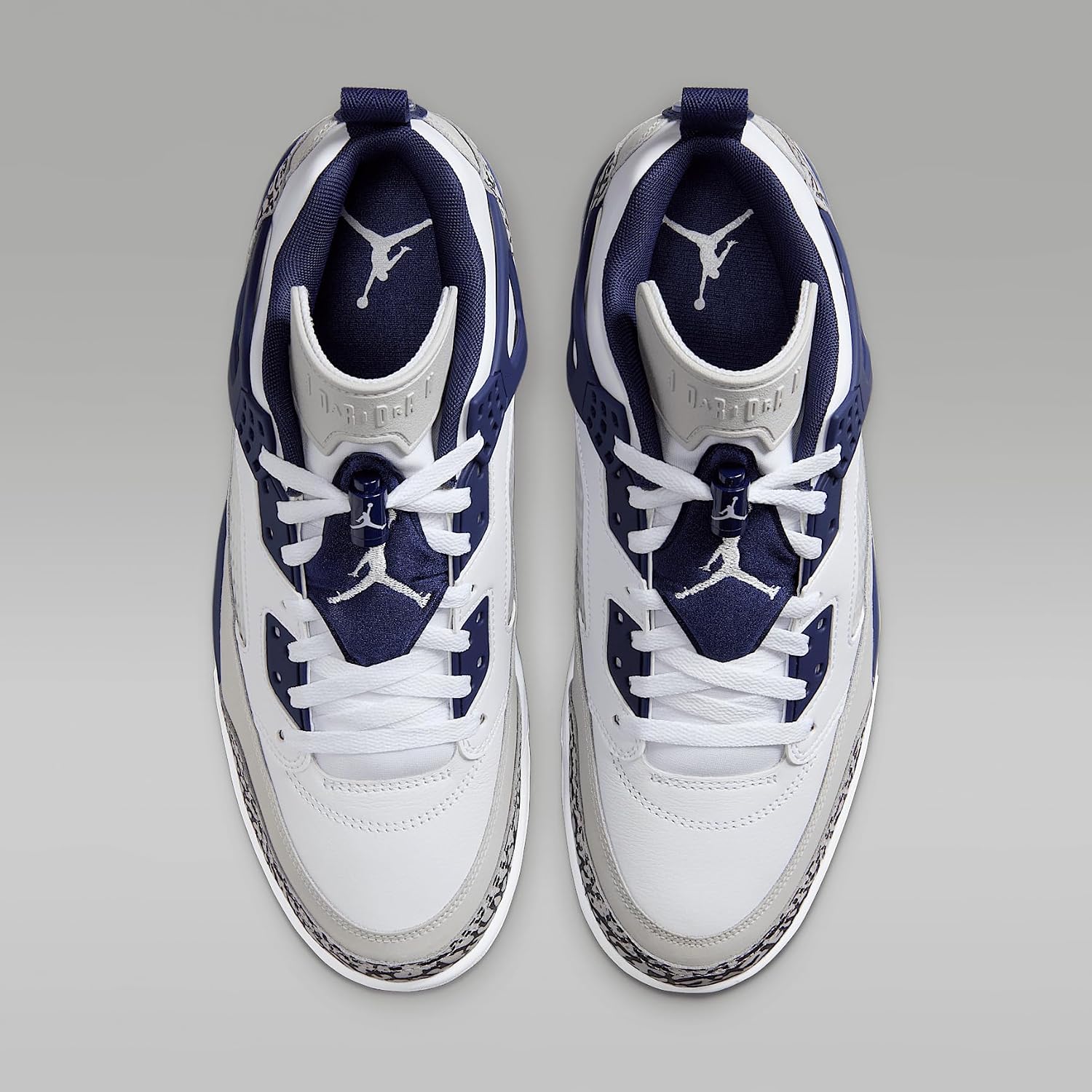 Jordan Spizike Low Men's Shoes (FQ1759-140, White/Neutral Grey/Anthracite/Midnight Navy) Size 8