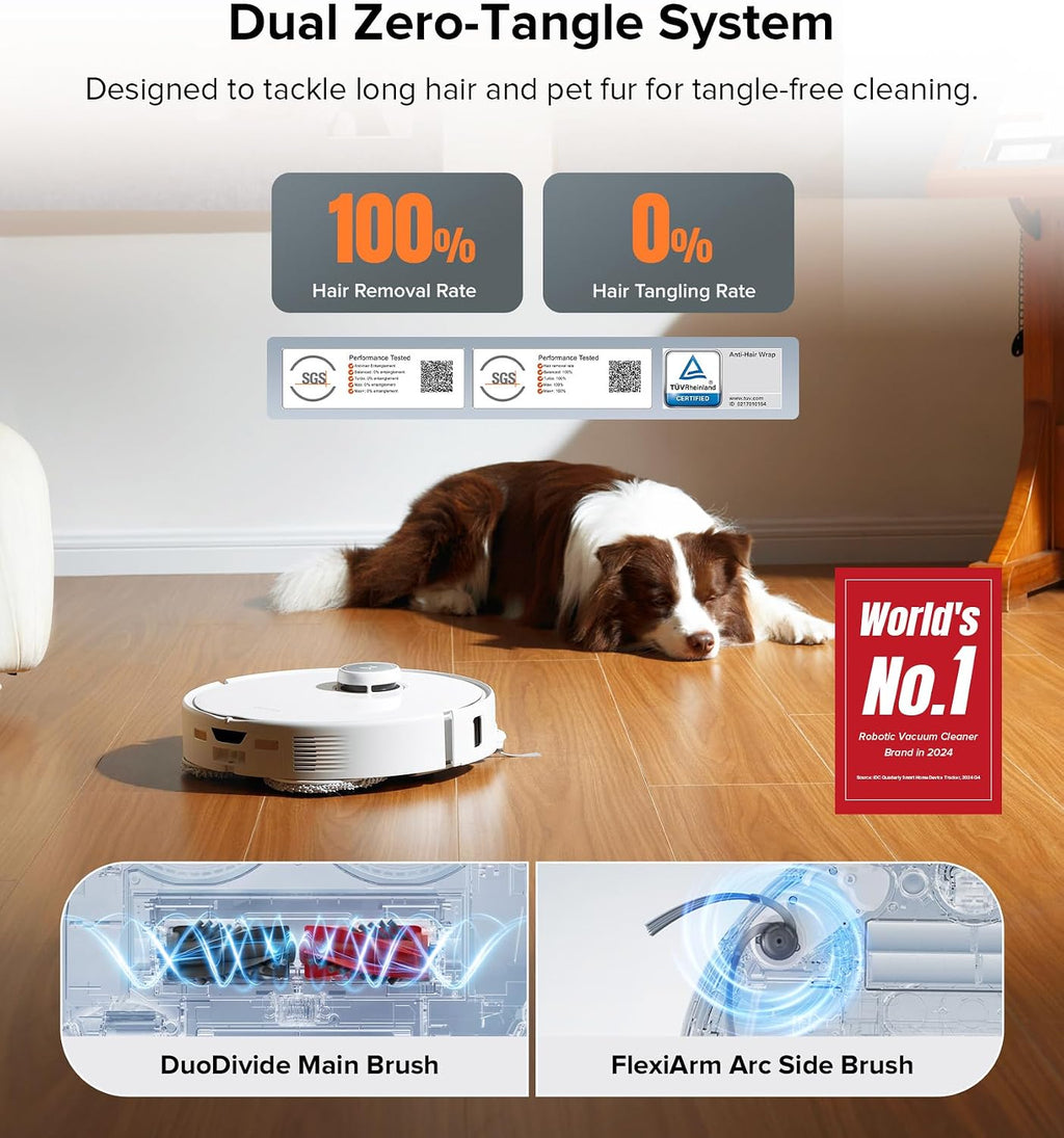 roborock Qrevo Edge Robot Vacuum and Mop with Threshold Strip