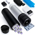 YOUSHARES Electric Insulin Cooler Travel Case, 35-68°F Custom & Display Temperature Medical Cooler with Power Bank & USB Charger, TSA Approved Diabetic Medication Refrigerator with Biogel Ice Pack
