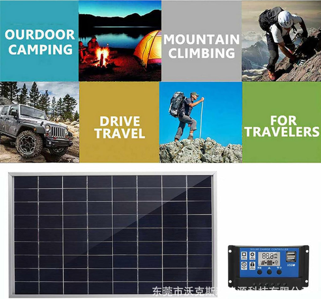 Solar Panel Outdoor 600W 5V Portable Solar Charger Pane Climbing Fast Charger Polysilicon Travel DIY Solar Charger Generator