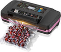 95kpa Vacuum Sealer Machine,Commercial Full Automatic Food Sealer,Powerful Sealing System with Double Heat Seal,Bags Storage, Easy-Lock Handle,Build-in Cutter,1 Bag Rolls and 10 pcs Pre-cut Bags(Pink)