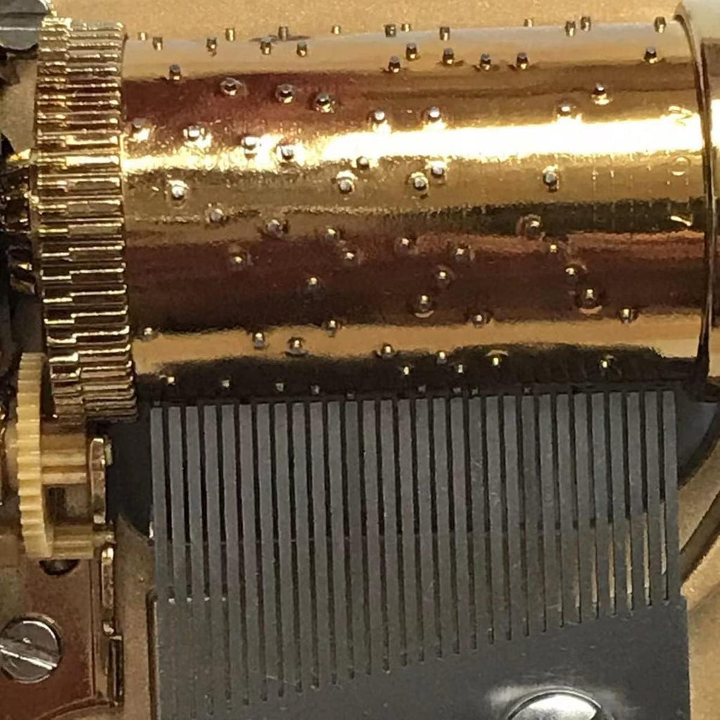BinkeGG Play [ Memory ] 30 Note Golden Music Box Mechanism Sankyo Music Box Parts Musical Movement for DIY Music Boxes