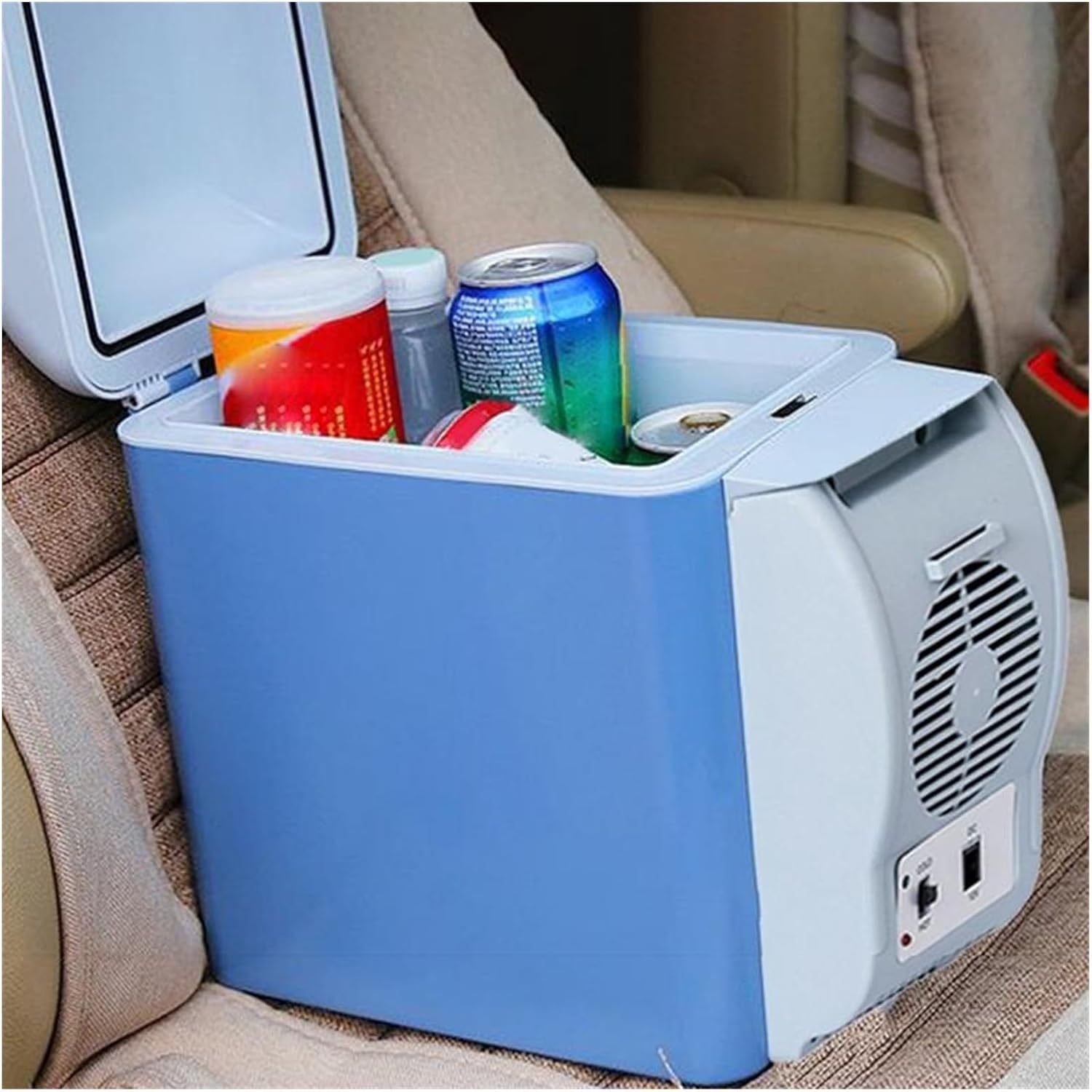 Travel Electric Fridge 7.5L Quiet Double-Mode Travel Vehicle Electric Cooler Car Freezer For Bedroom RV Kitchen Camping