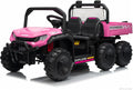 24V 2 Seater Ride on Dump Truck, 4WD Electric Car with Remote Control, Dump Bed, 3 Speed Modes, Music Player, RideToy for Boys & Girls Gift