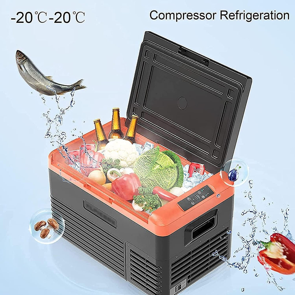 Car Fridge Electric Cool Box Portable Compressor Freezer Mini Fridge Great for Bedroom/Office/Car/Dorm (Black) (Size : 30L)