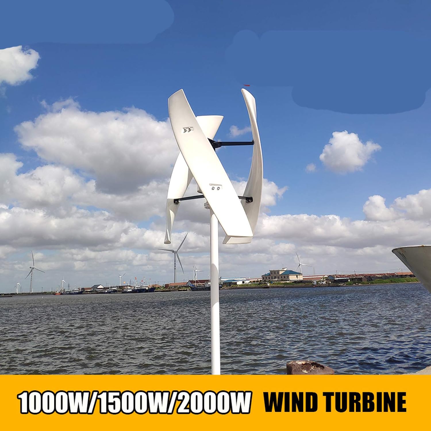 1000W Vertical Axis Wind Turbine Generator,24V Magnetic Levitation Wind Turbine for Home Street Lighting,1000w,24V
