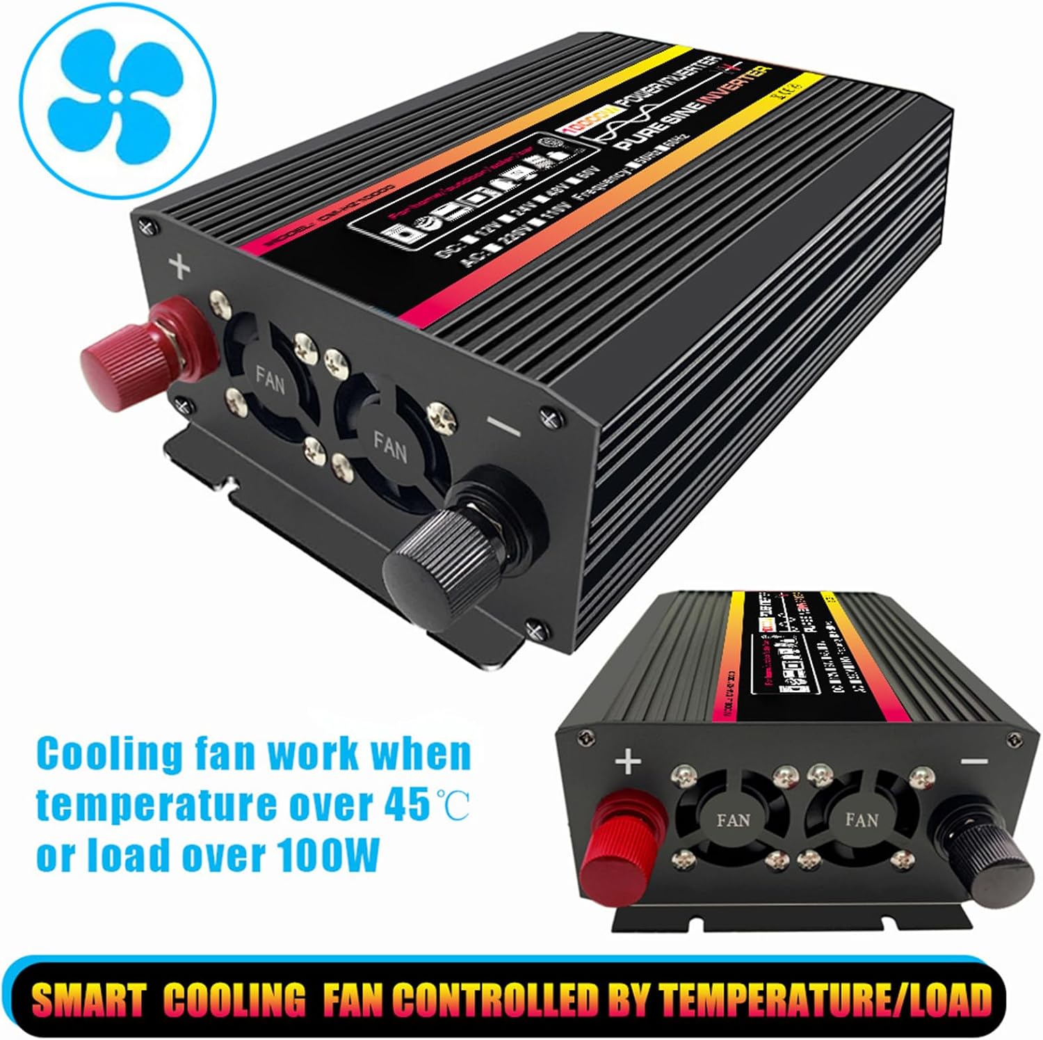 10000W Off-Grid Solar Power Kit for RVs & Boats, Pure Sine Wave Inverter with 50A PWM Controller, Emergency Power Solutions, Renewable Energy System