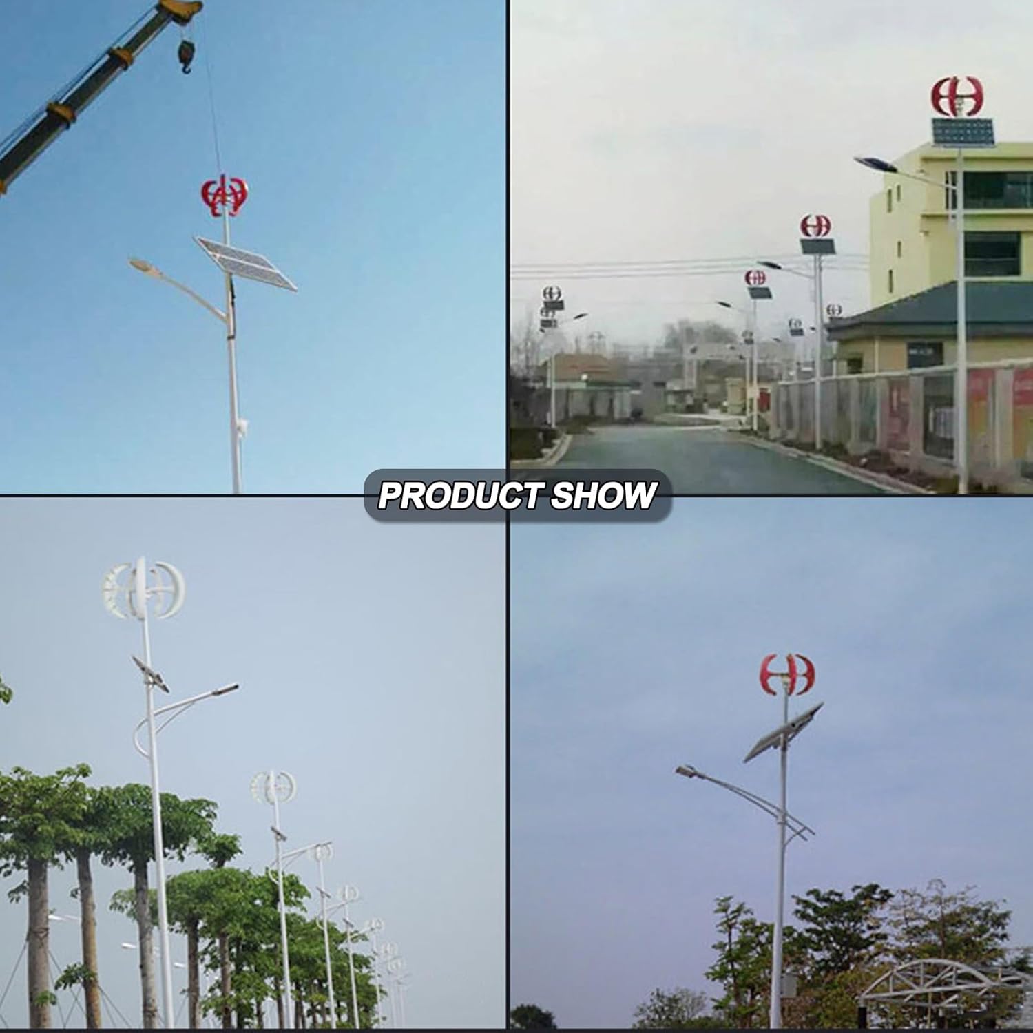 Small Windmill Generator, Wind Turbine Generator with Controller, 12v Voltage, 400w/1000w Turbine Generator, 5 Blades, for Ship, Outdoor Terrace(400w)